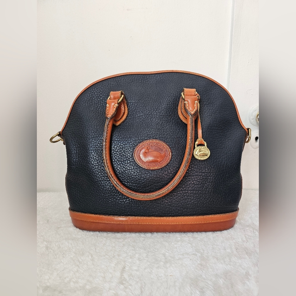 Vintage Dooney & Bourke Large Norfolk Case R05 Navy